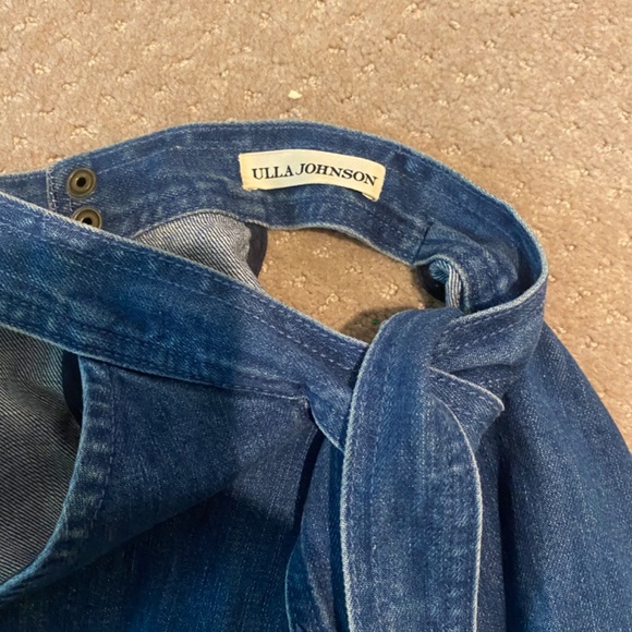 Ulla Johnson Blue Mako Denim Halter - Indigo Blue: Size 6 - Picture 4 of 5